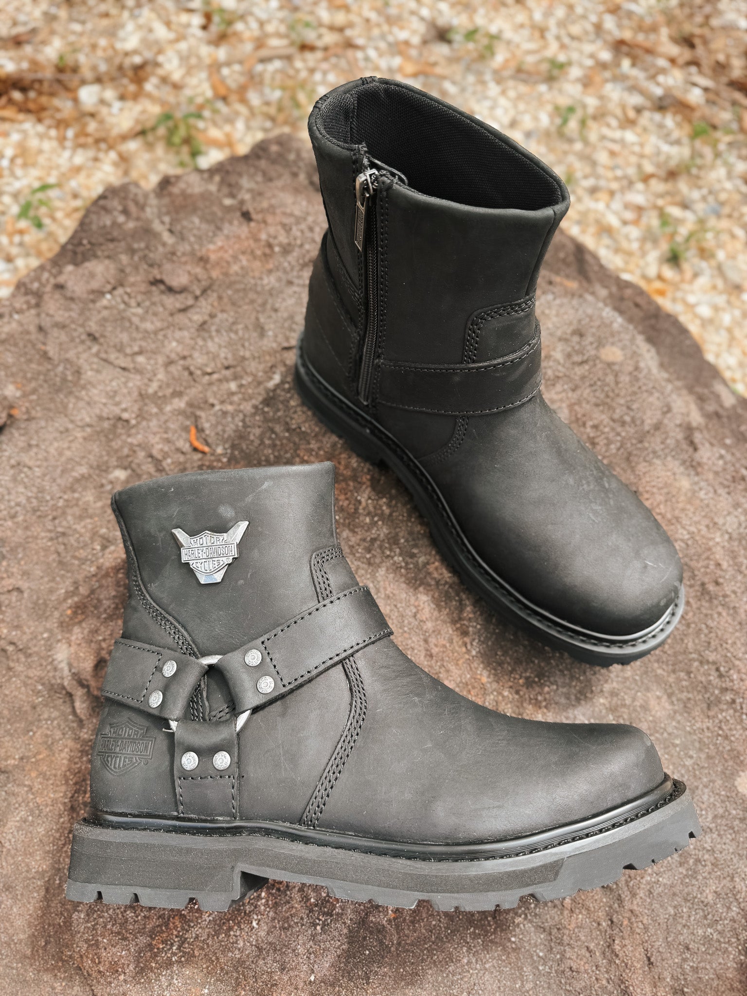 Men's Harley Davidson Rambert Harness Leather Riding Boot