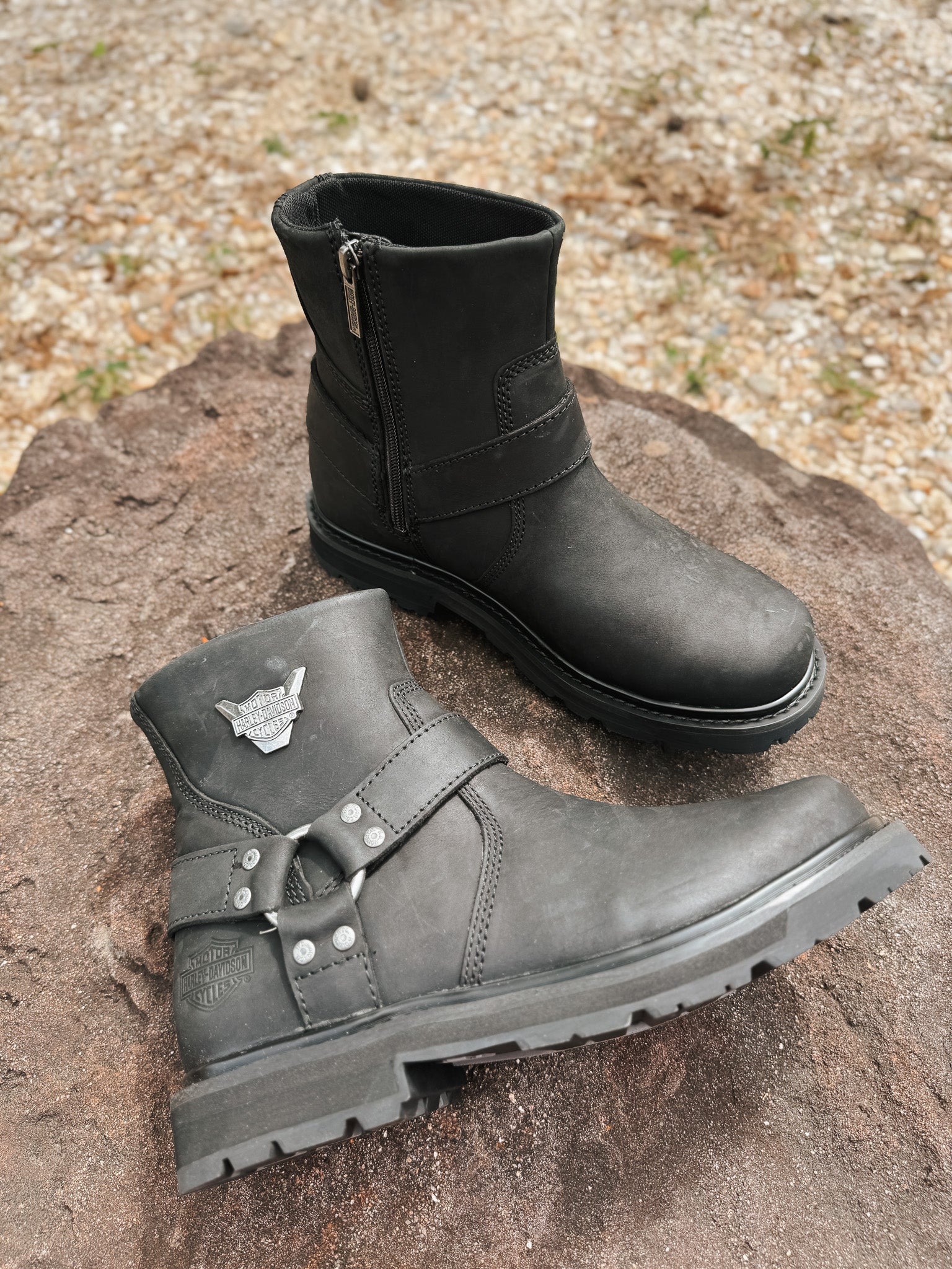 Men's Harley Davidson Rambert Harness Leather Riding Boot