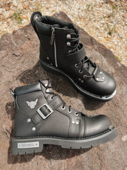 Men's Harley-Davidson Brake Buckle Black 6.00-Inch Motorcycle Boots