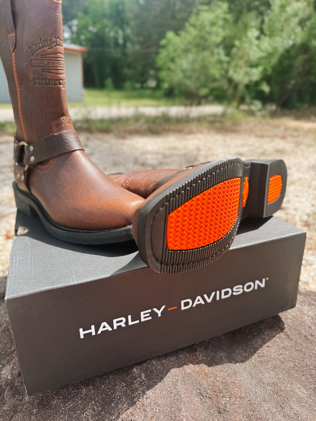 Brown Harley Davidson Leather Boots Men's Harley-Davidson