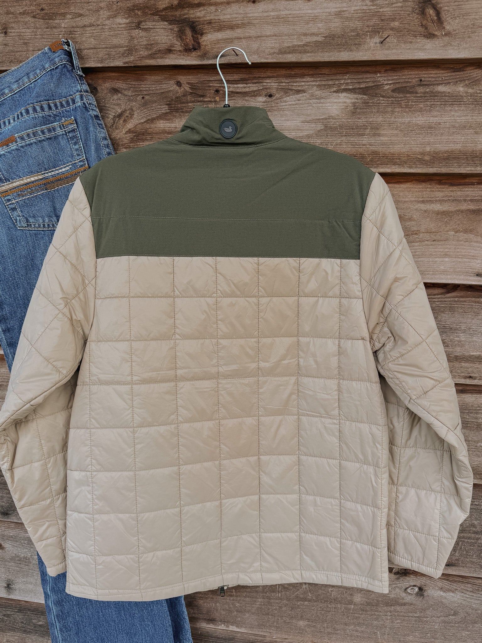 Men's Southern Marsh Falcon Hill Quilted Jacket in Khaki