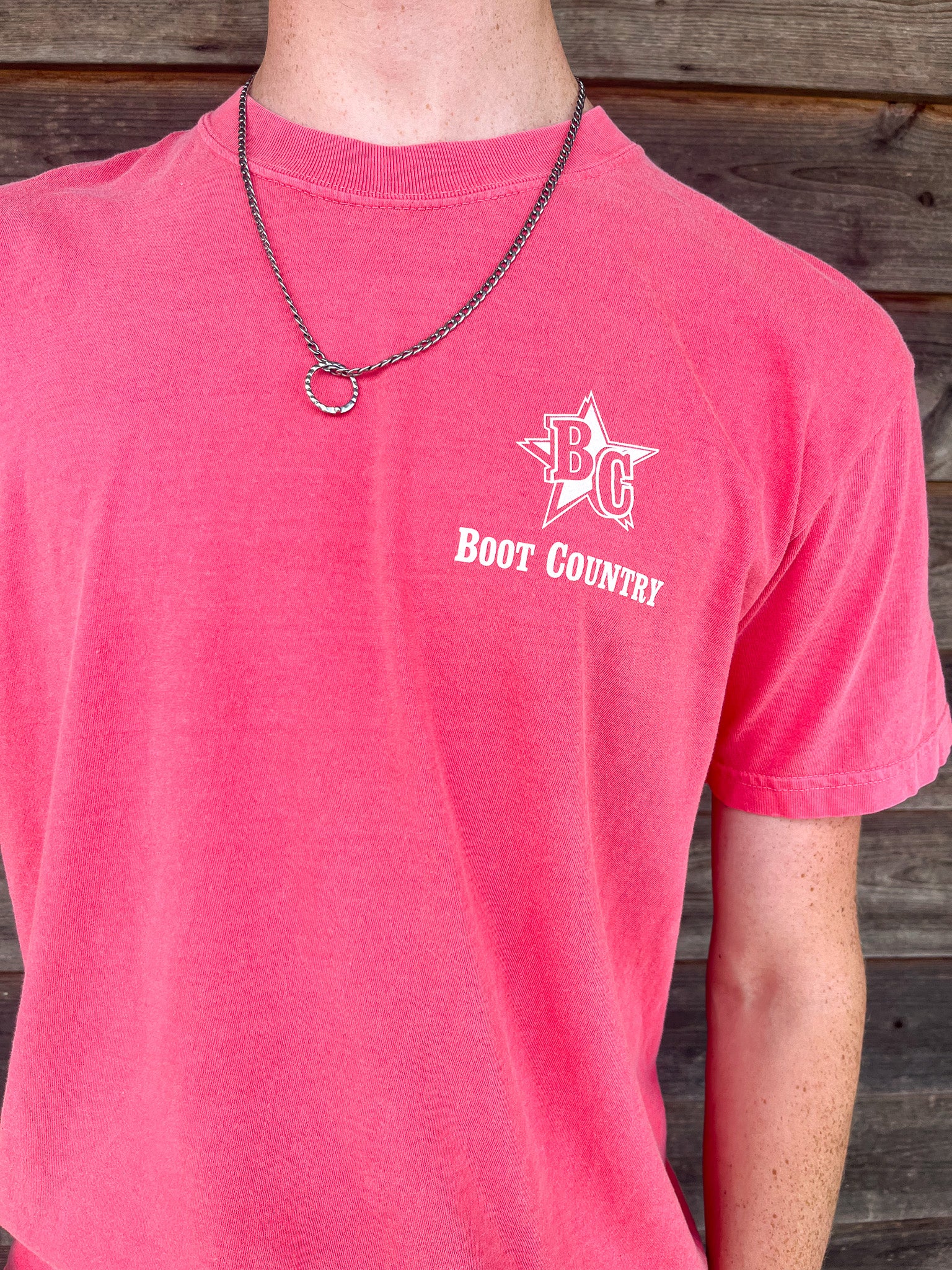**EXCLUSIVE** Boot Country Gauge T-Shirt in Watermelon