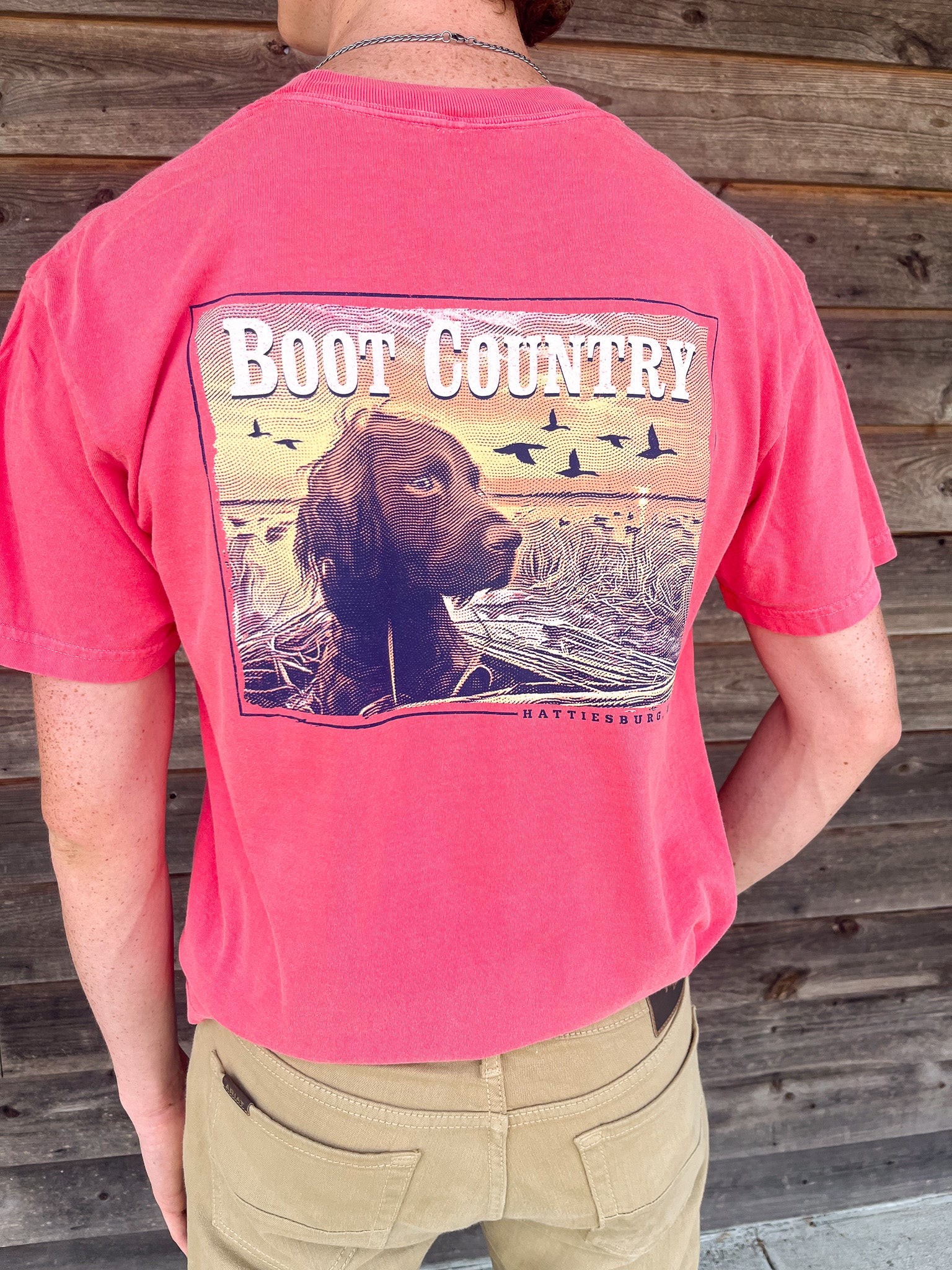 **EXCLUSIVE** Boot Country Gauge T-Shirt in Watermelon