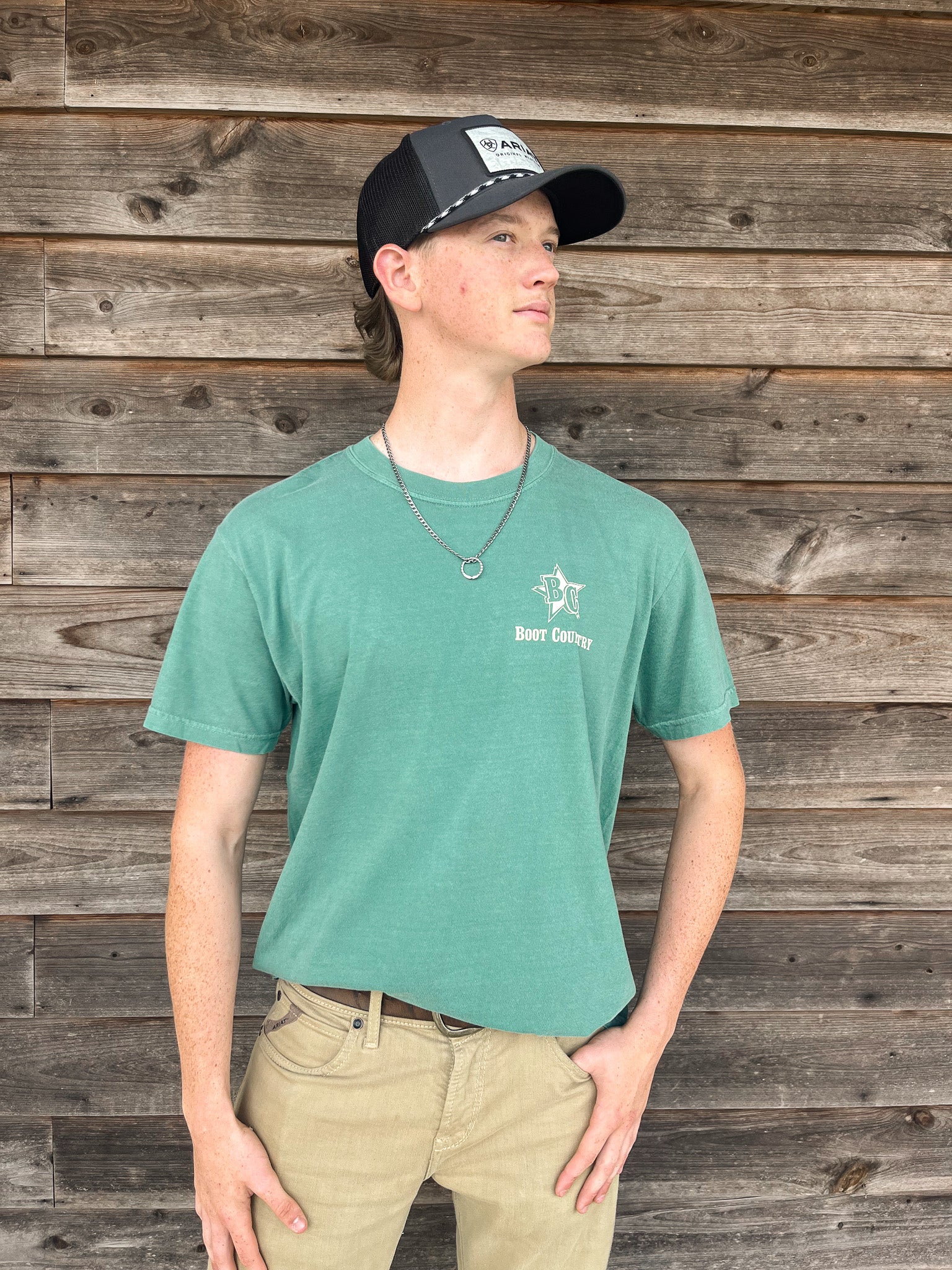 **EXCLUSIVE** Boot Country In Flight T-Shirt in Light Green