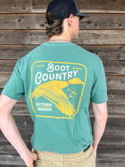 **EXCLUSIVE** Boot Country In Flight T-Shirt in Light Green