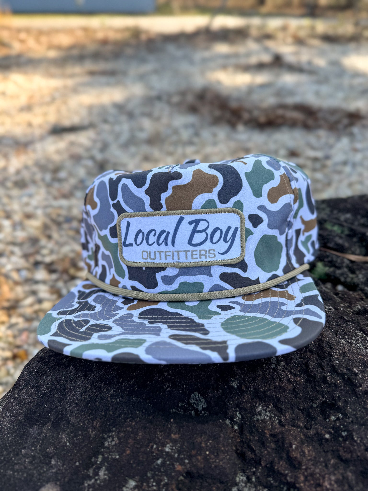 Men's Local Boy Outfitters Insignia Rope Hat in Localflage Bluff