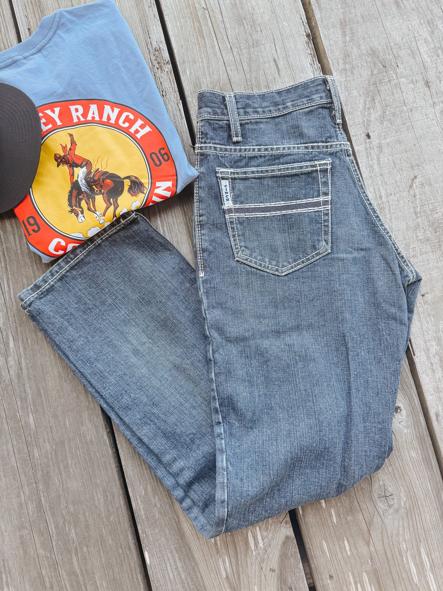 Men's Cinch Relaxed Fit White Label Dark Stone Jeans