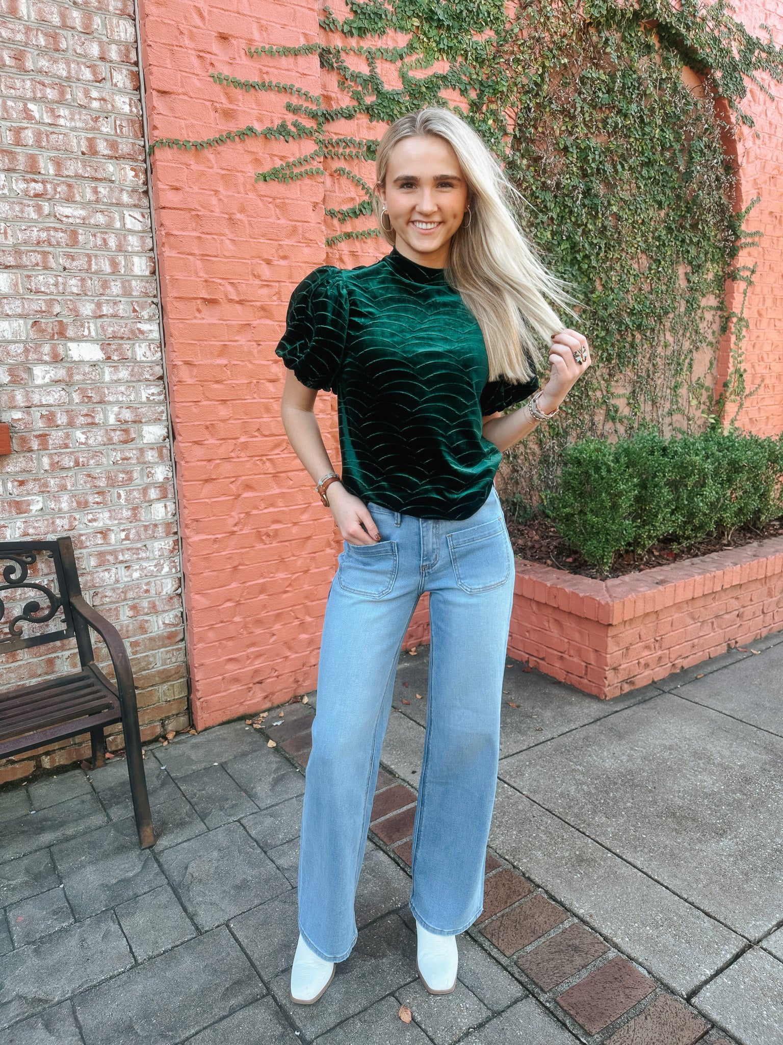 Merry Moments Green Top