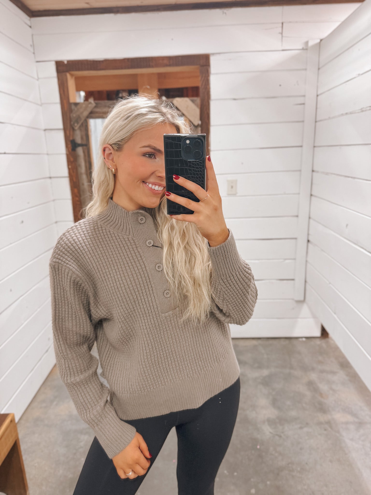 Women's Southern Marsh Massey Chunky Sweater in Burnt Taupe