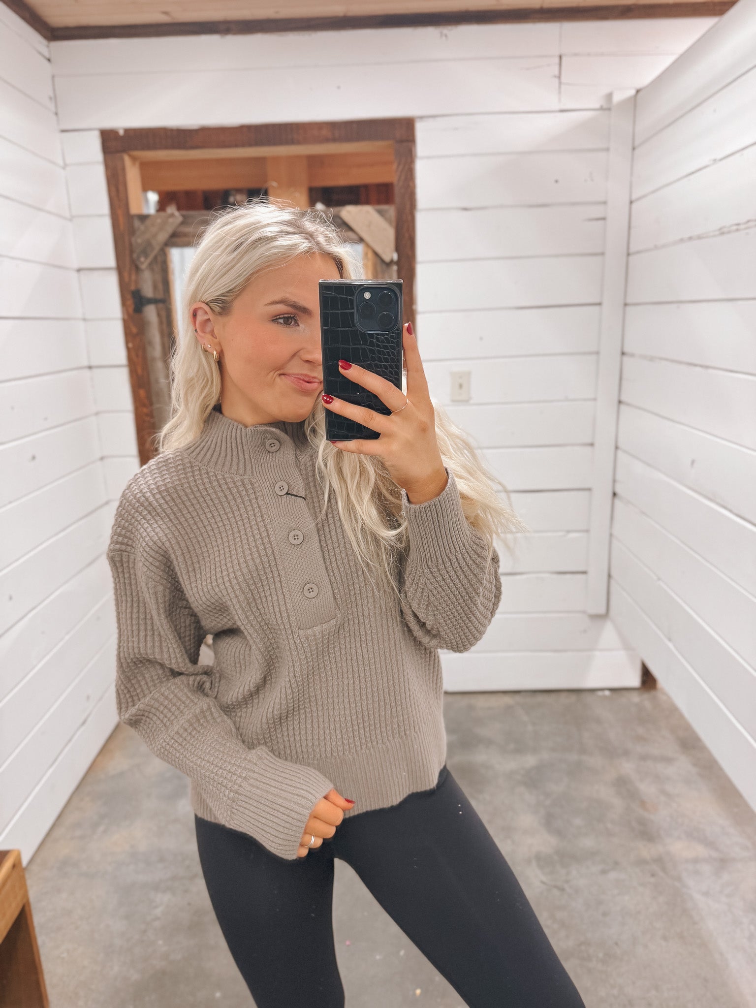 Women's Southern Marsh Massey Chunky Sweater in Burnt Taupe