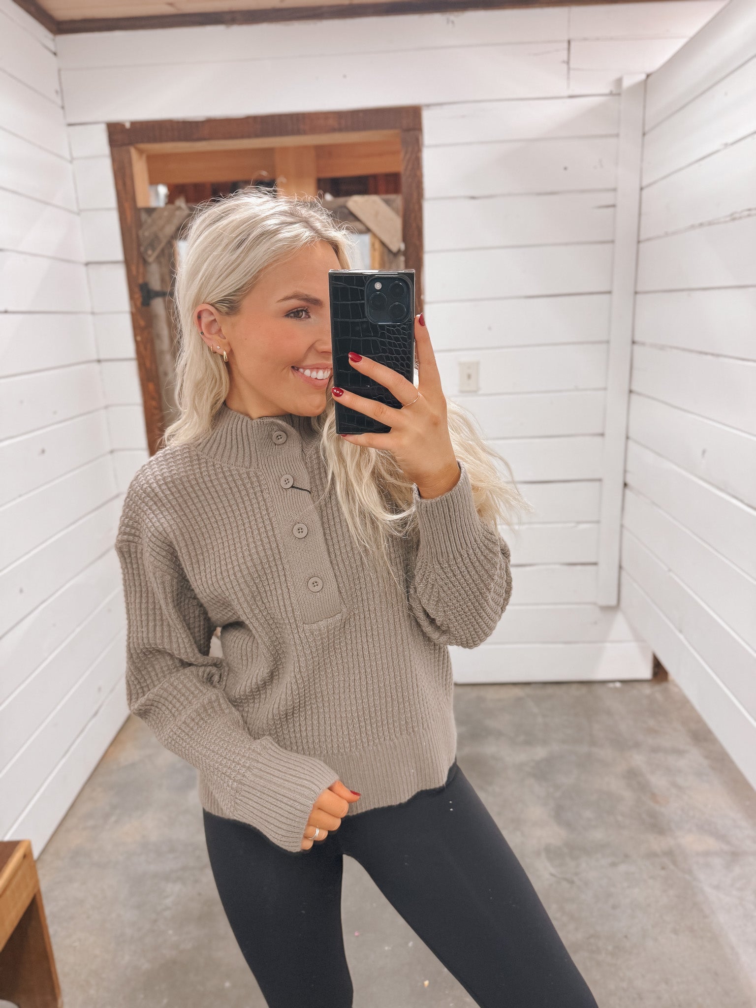 Women's Southern Marsh Massey Chunky Sweater in Burnt Taupe