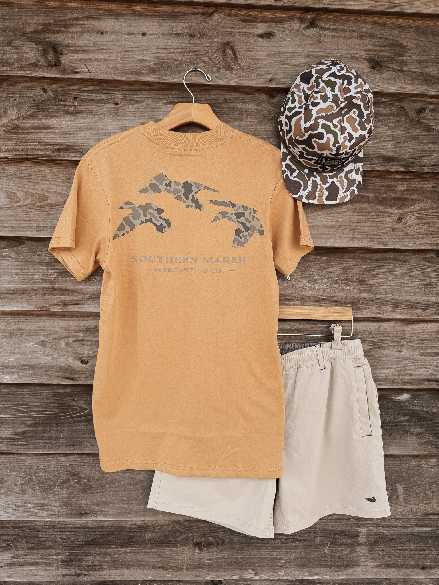 Southern Marsh Originals  Camo  Flying Ducks T-Shirt