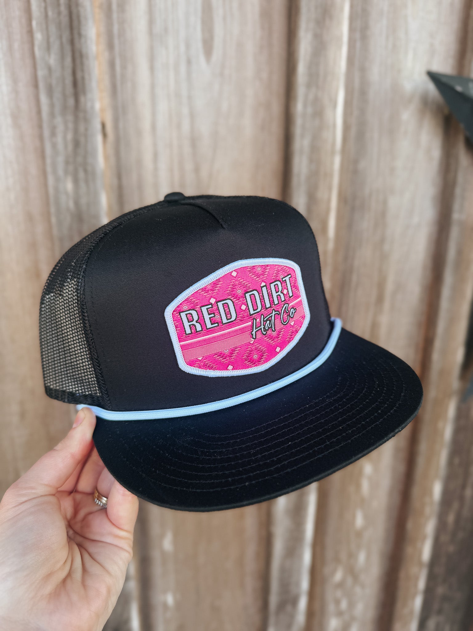 Red Dirt Hat Co. Pretty In Pink Black Cap