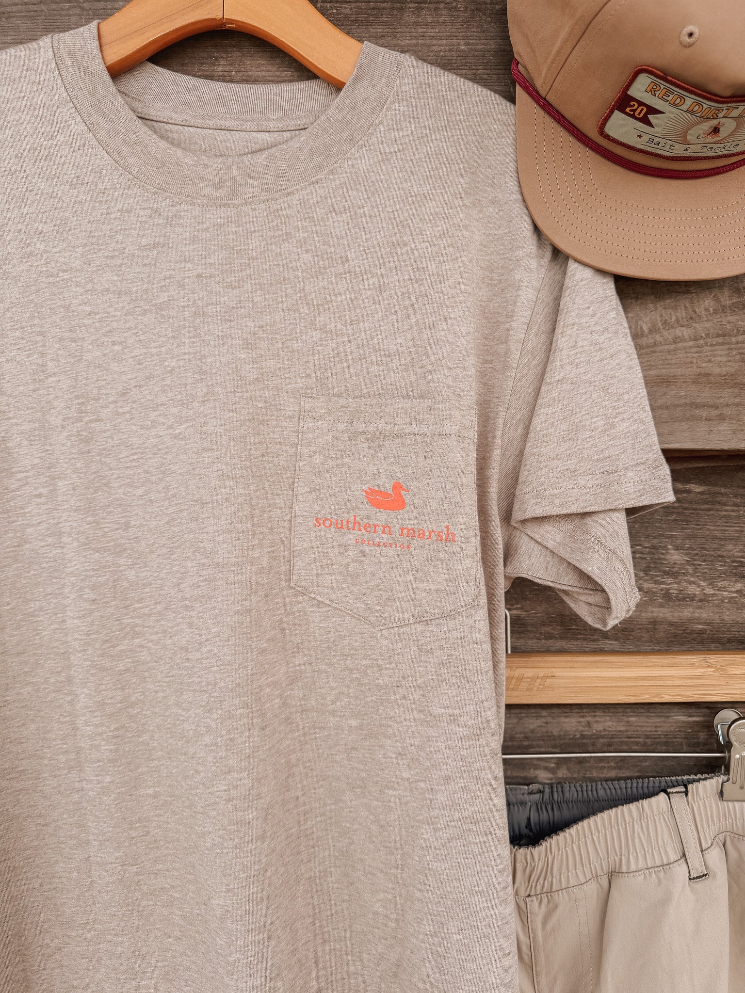Southern Marsh Loaded up Pup T-Shirt in Taupe