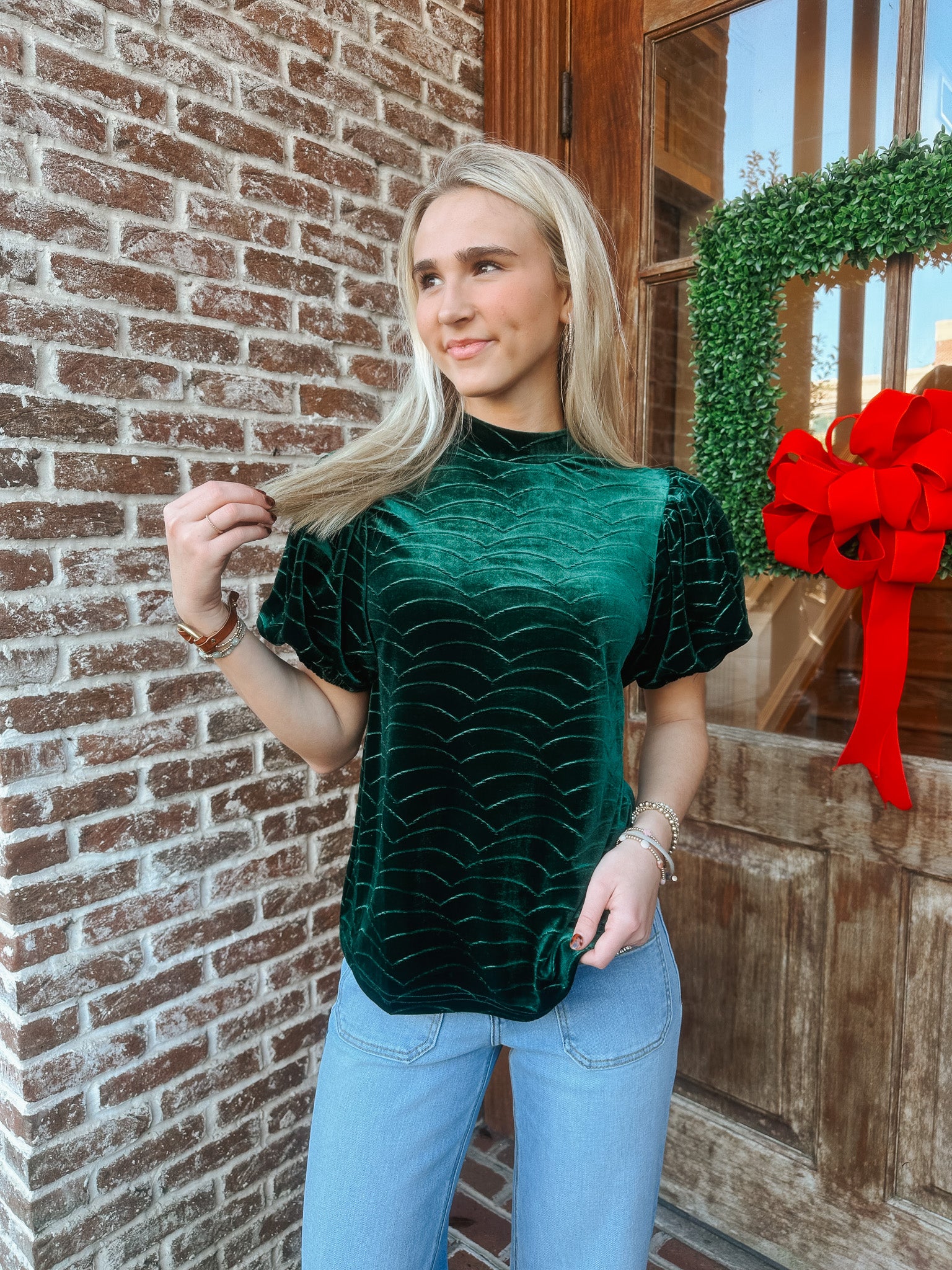 Merry Moments Green Top