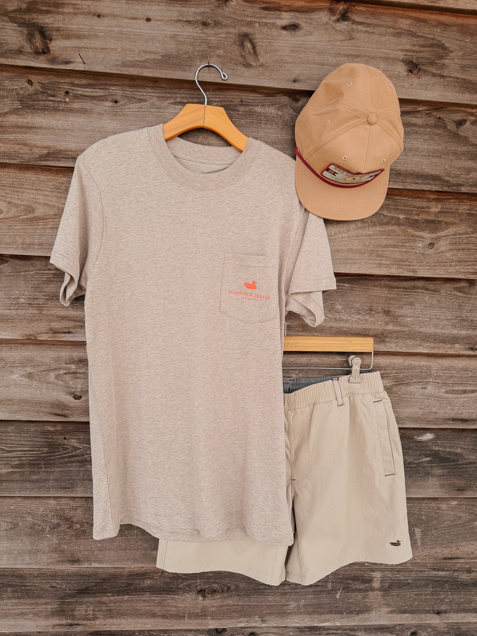 Southern Marsh Loaded up Pup T-Shirt in Taupe