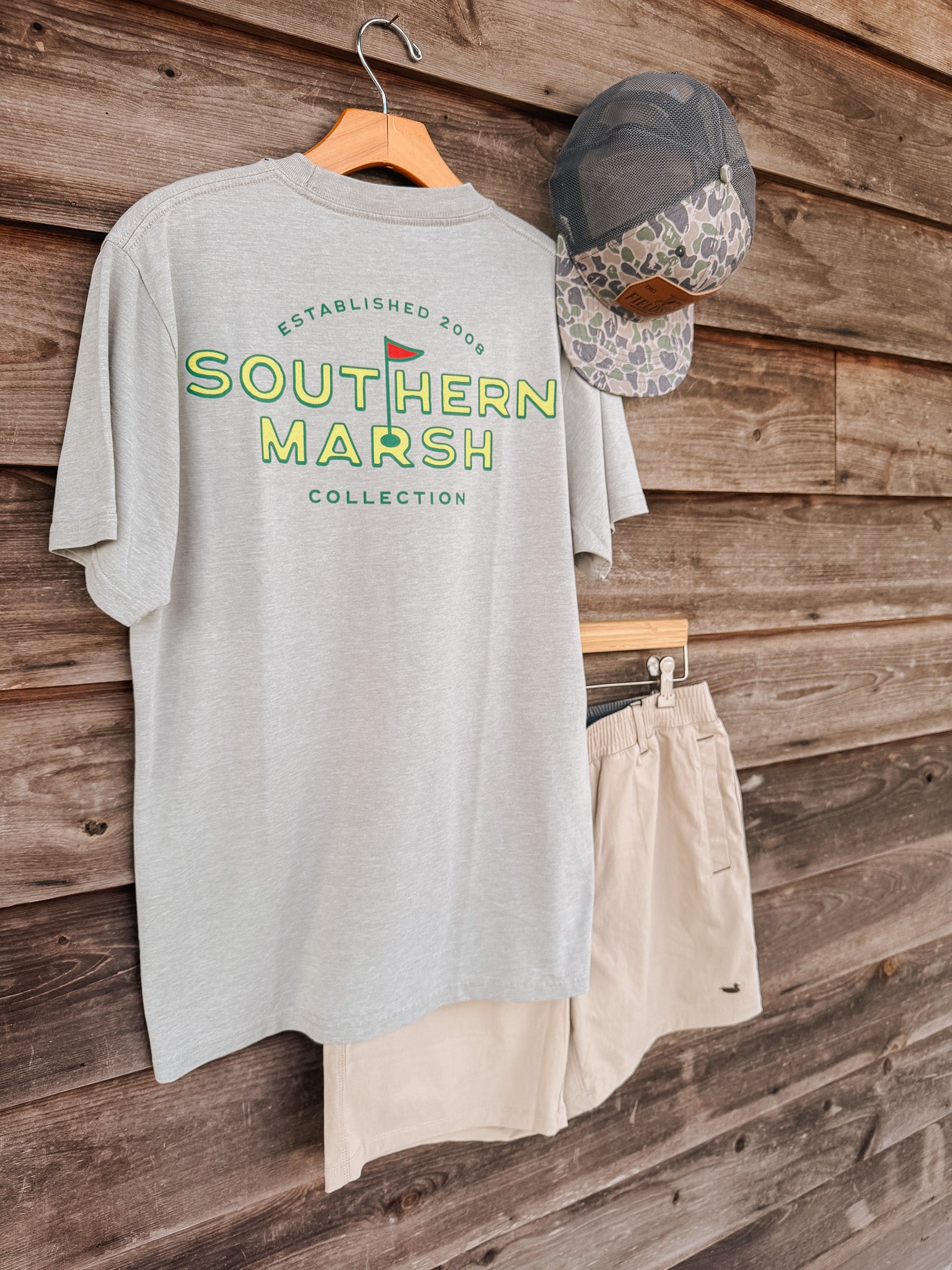 Southern Marsh Flagstick Branding Seawash T-Shirt