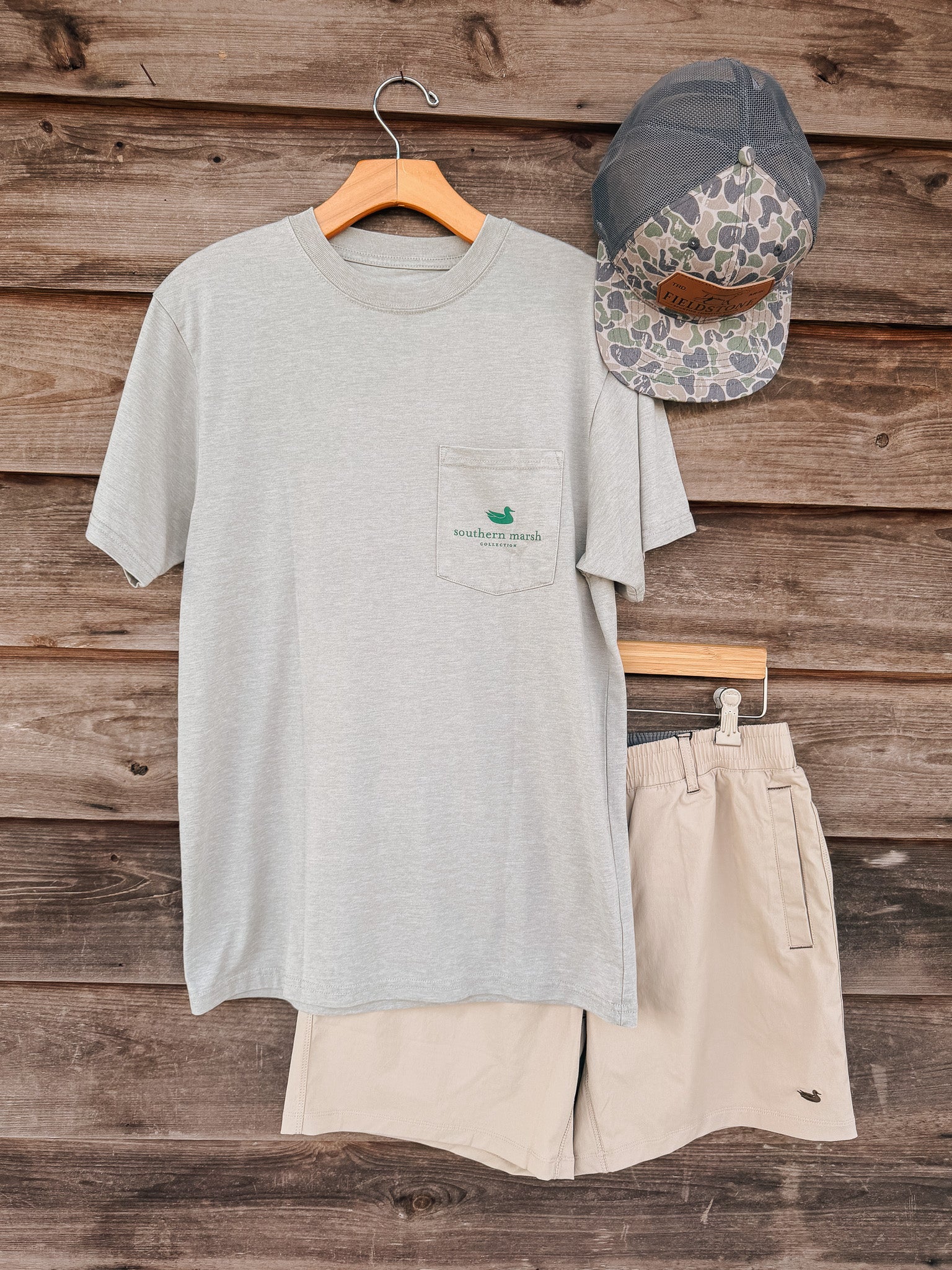 Southern Marsh Flagstick Branding Seawash T-Shirt
