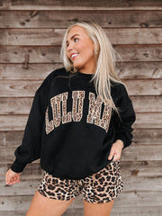 Lulu Mac Sweatshirt in Light Black Leopard