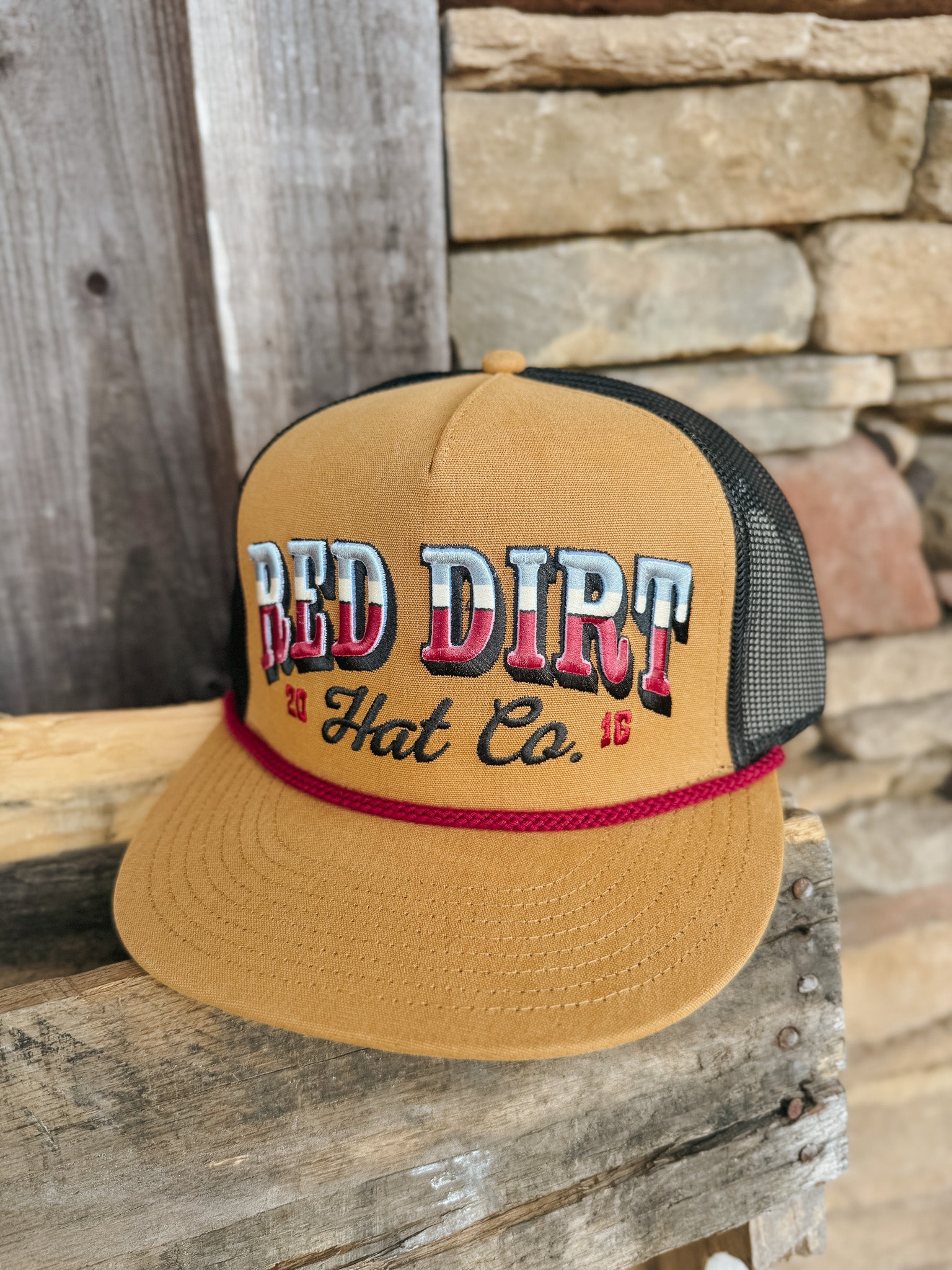 Red Dirt Hat Co. Countrified Caramel/Black Cap