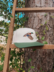 Embry Outdoors | Mallard Hat - Cream/Green