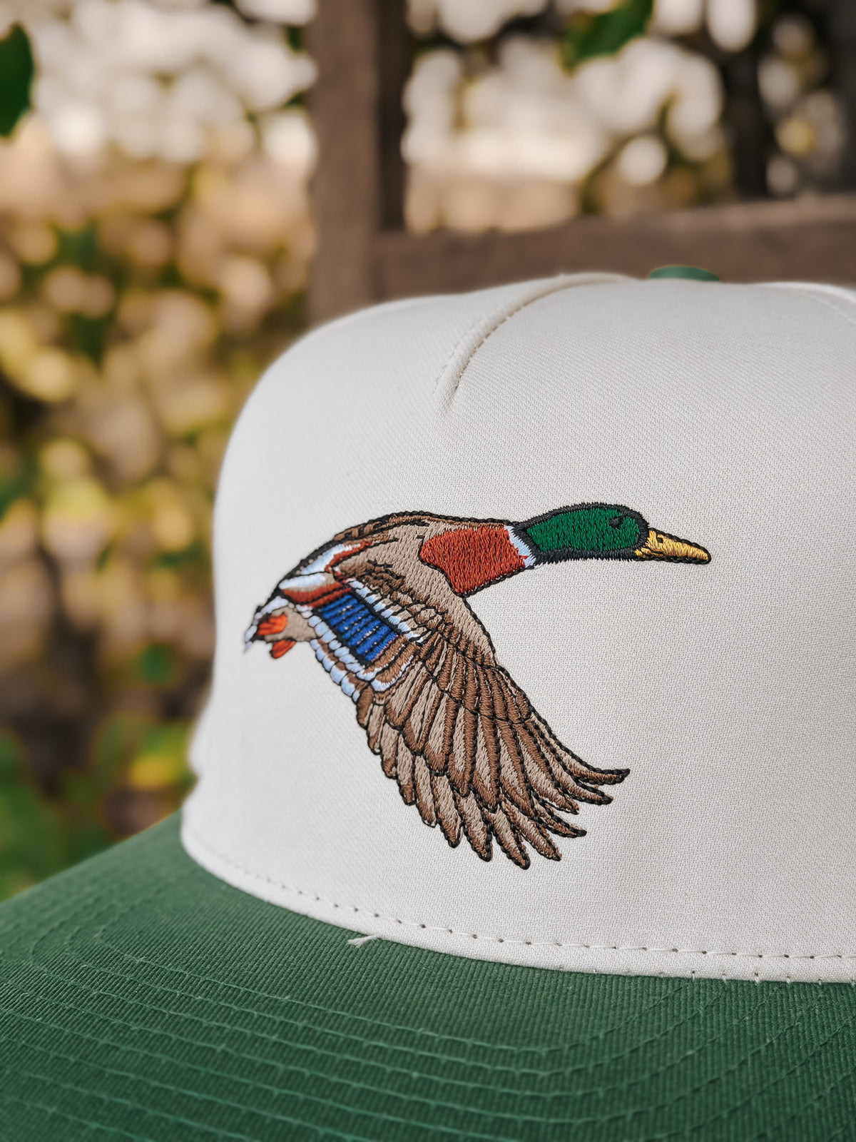 Embry Outdoors | Mallard Hat - Cream/Green