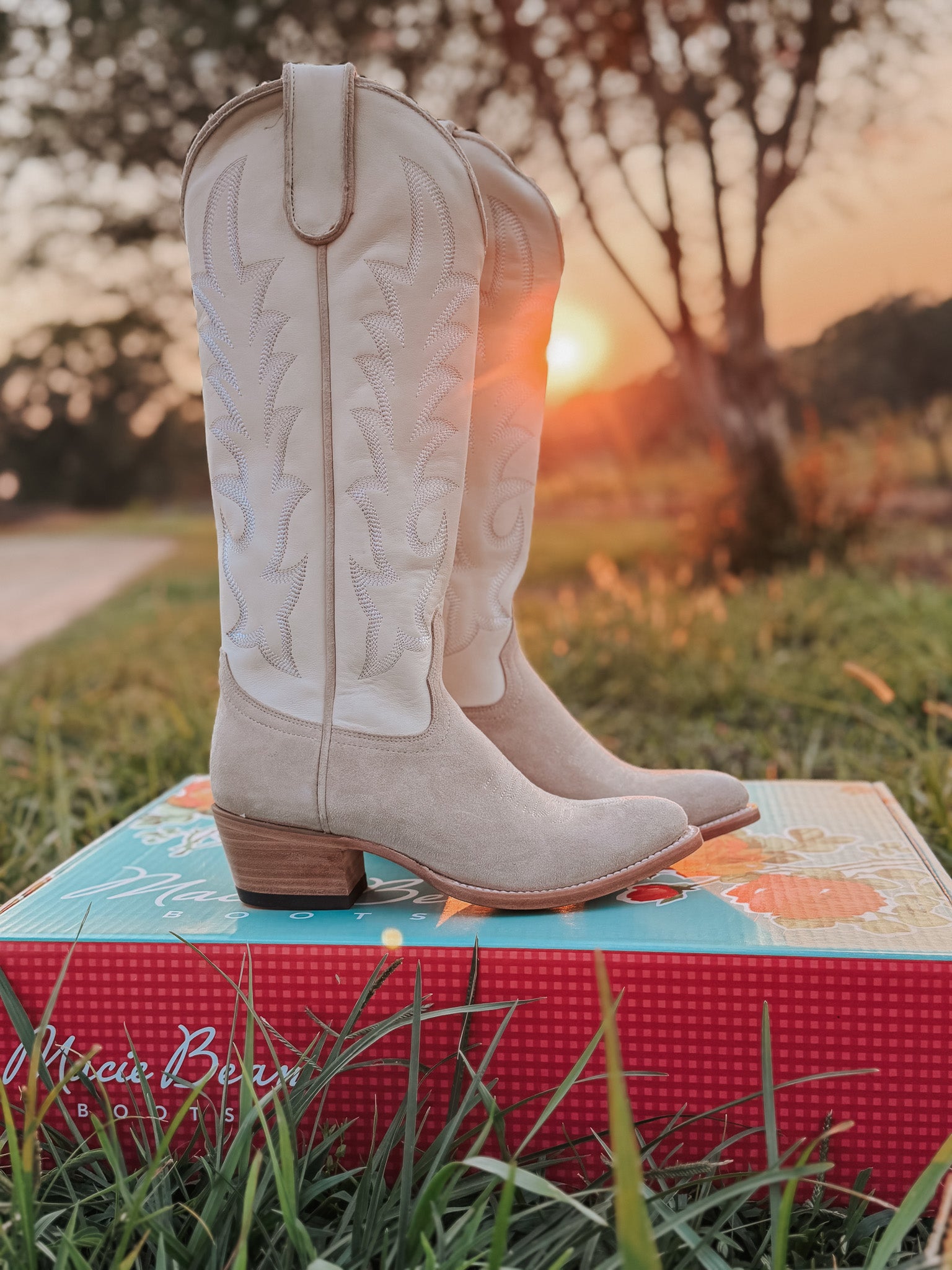Women's Macie Bean Pearl Snap Queen Suede Boots
