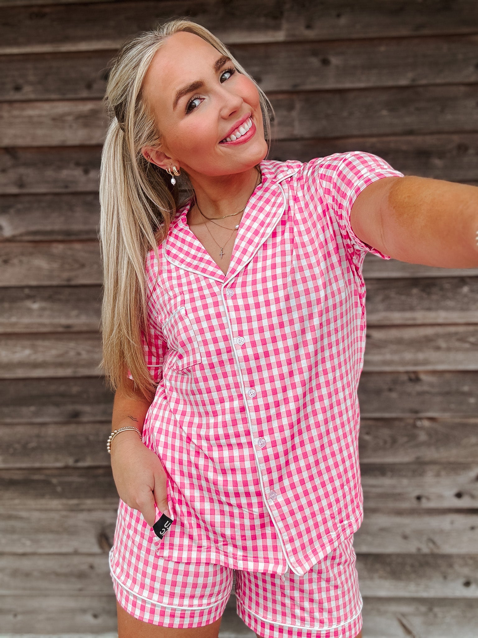 Lulu Mac Pink Gingham Pjs