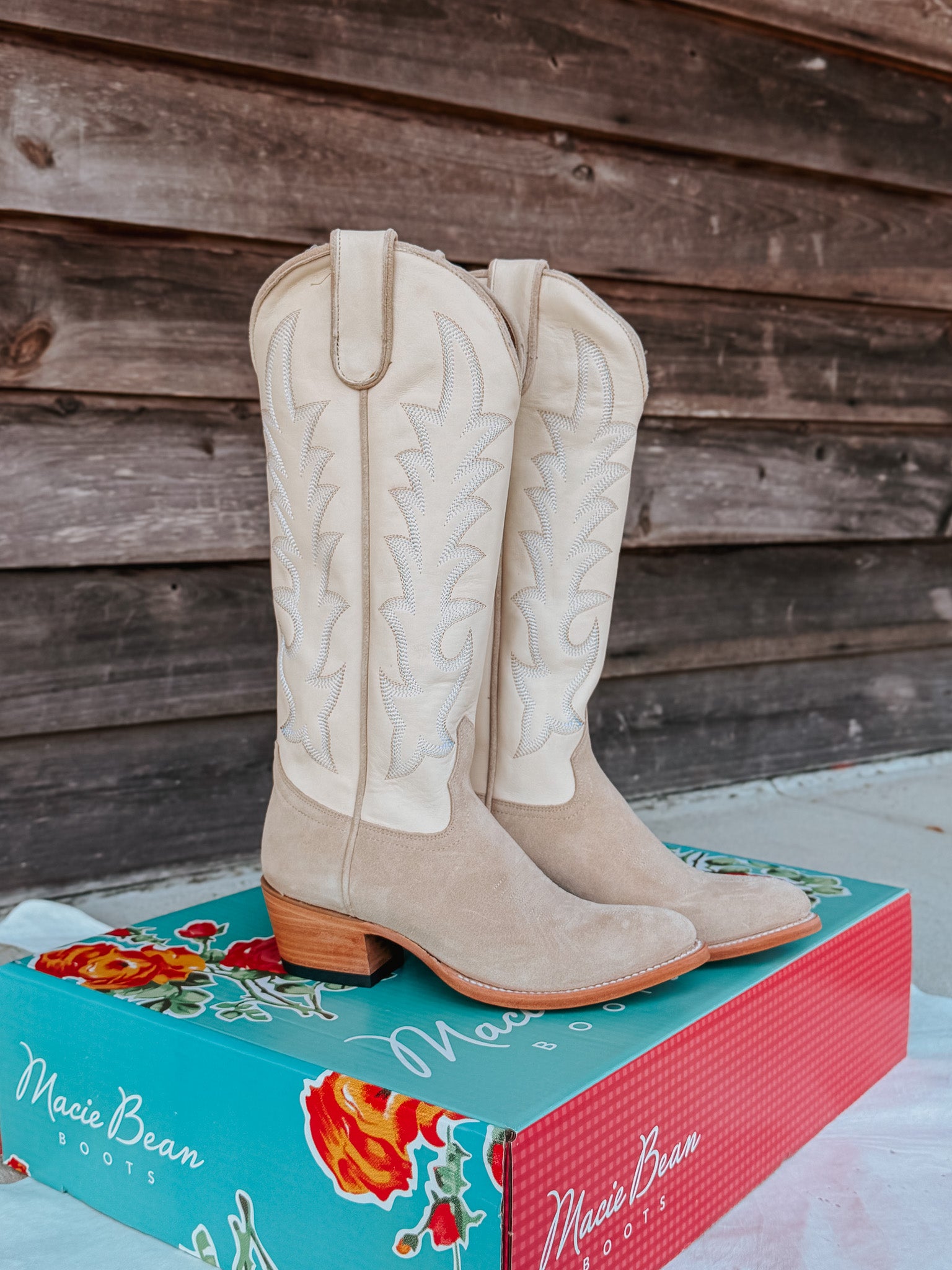 Women's Macie Bean Pearl Snap Queen Suede Boots