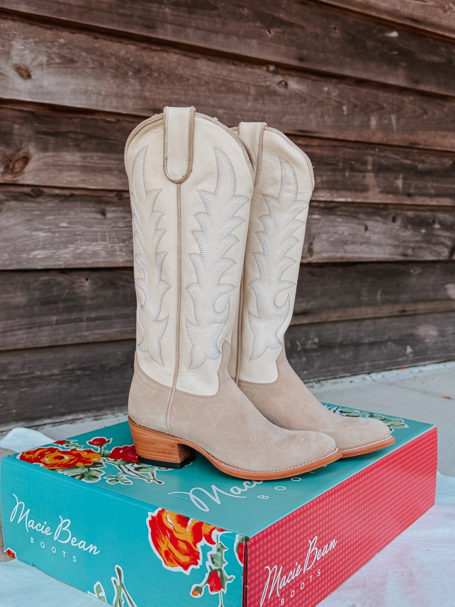 Women's Macie Bean Pearl Snap Queen Suede Boots