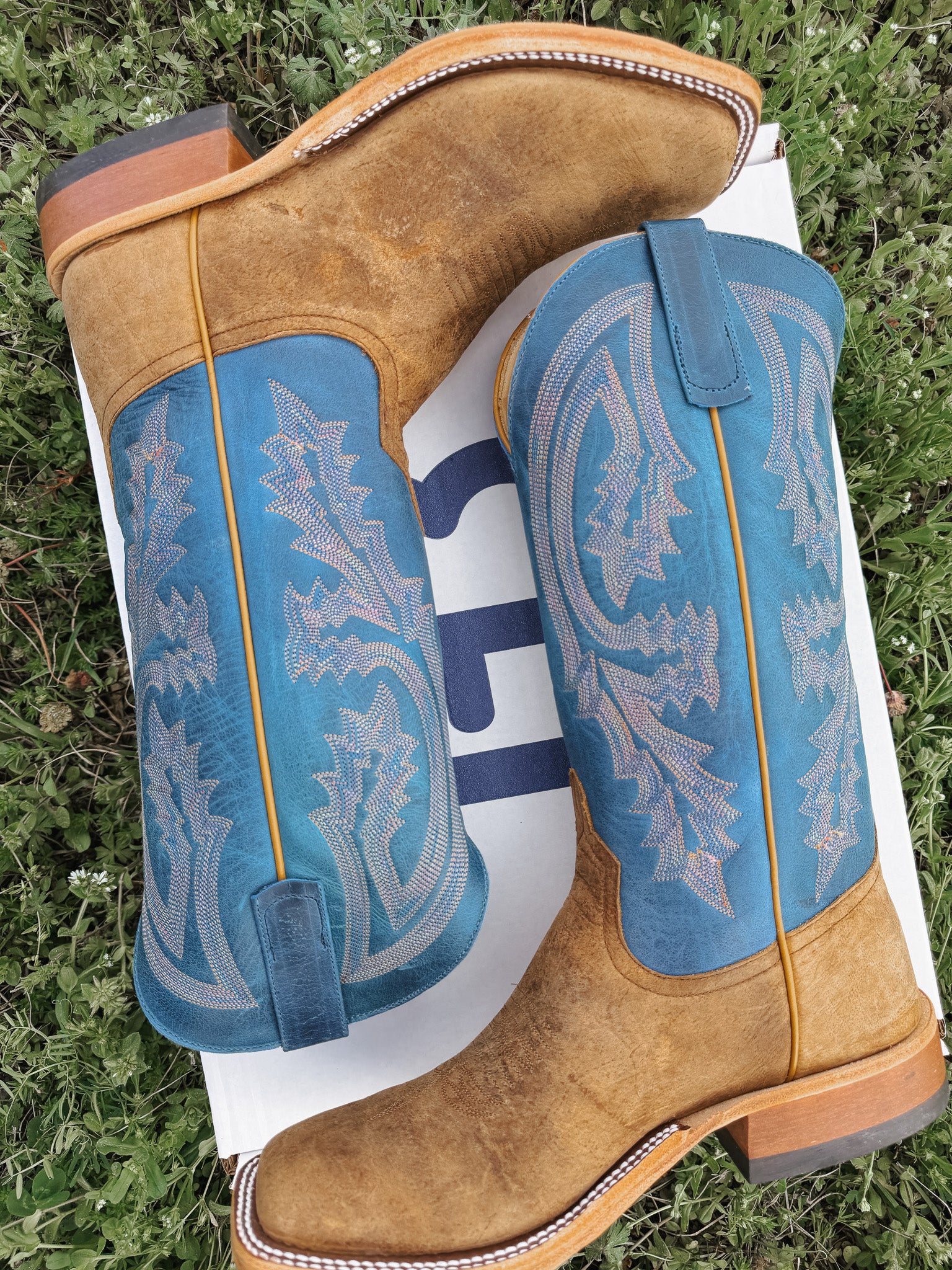 Men's Anderson Bean Sky Blue Avatar Bison Boots