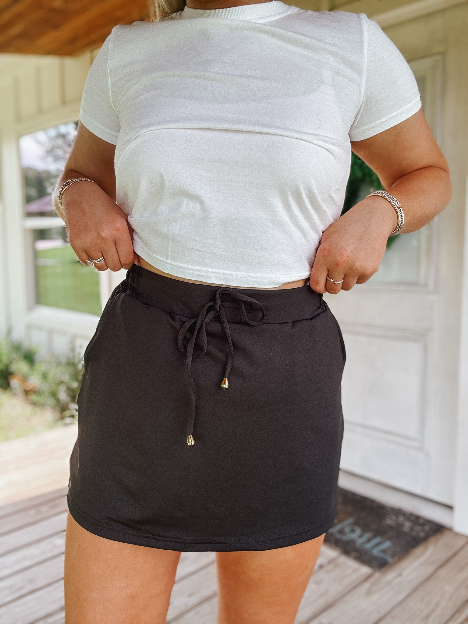 Everyday is Summer Skort in Black