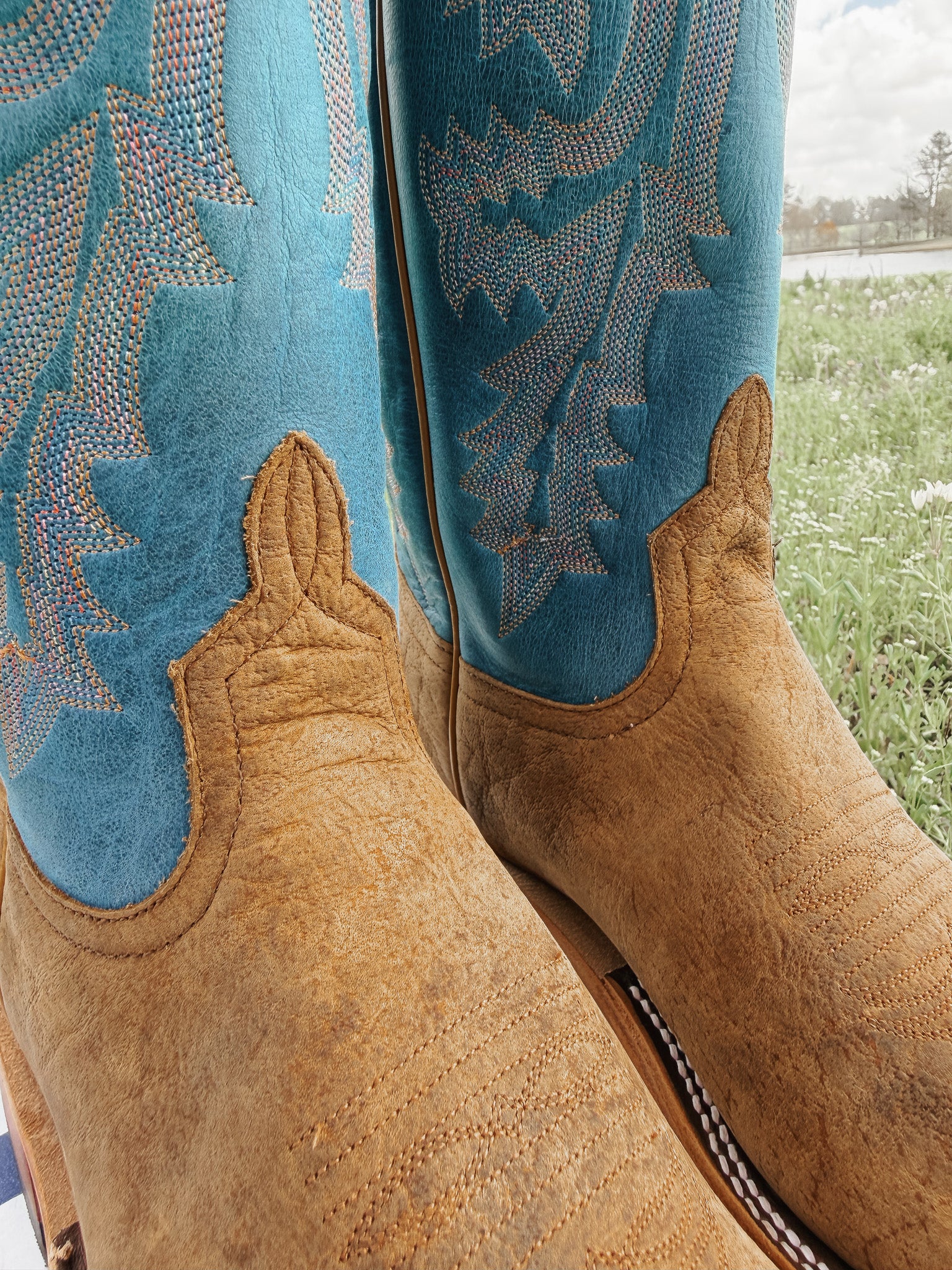 Men's Anderson Bean Sky Blue Avatar Bison Boots