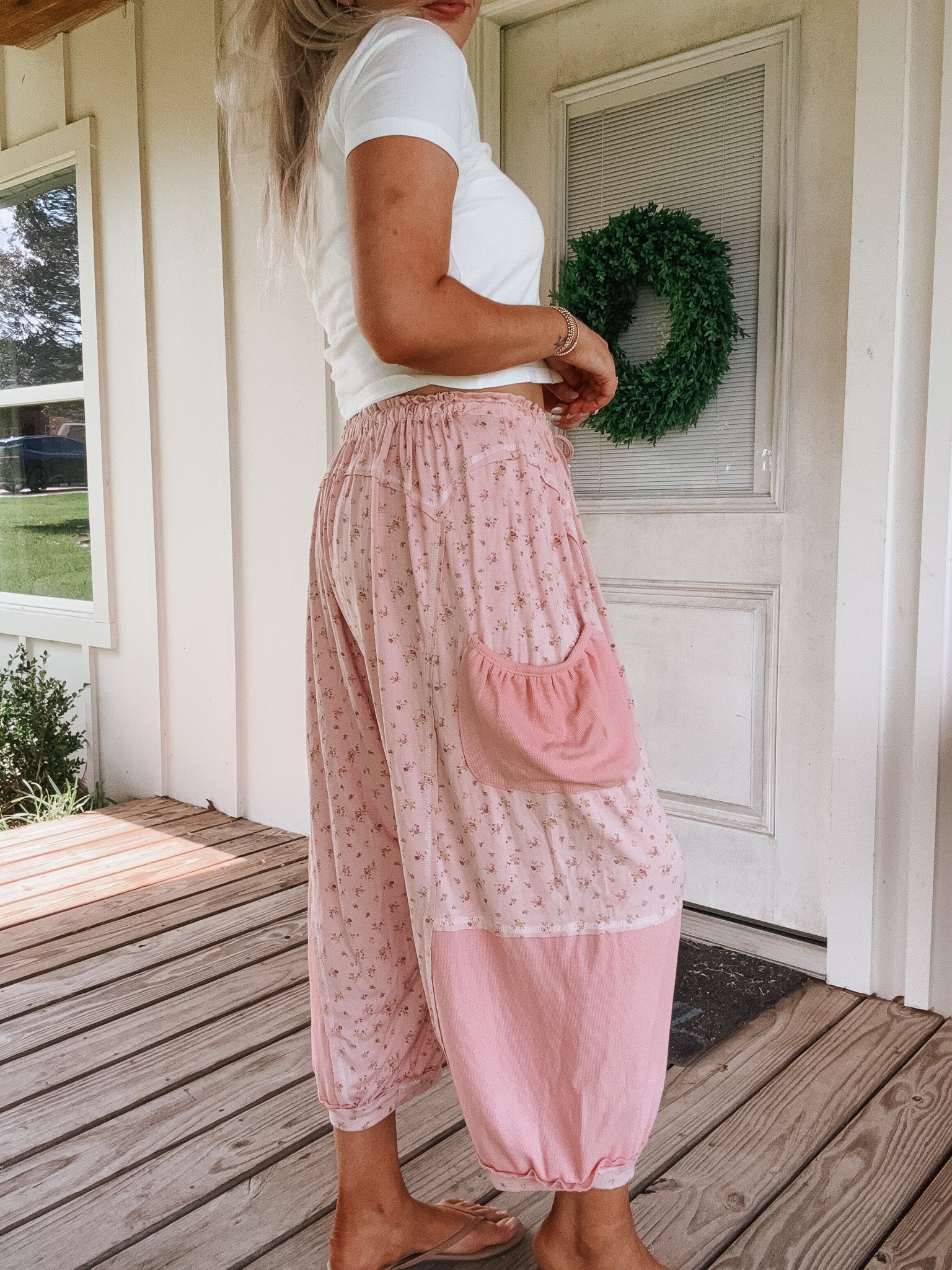 Sweet Rose Comfy Barrel Pants