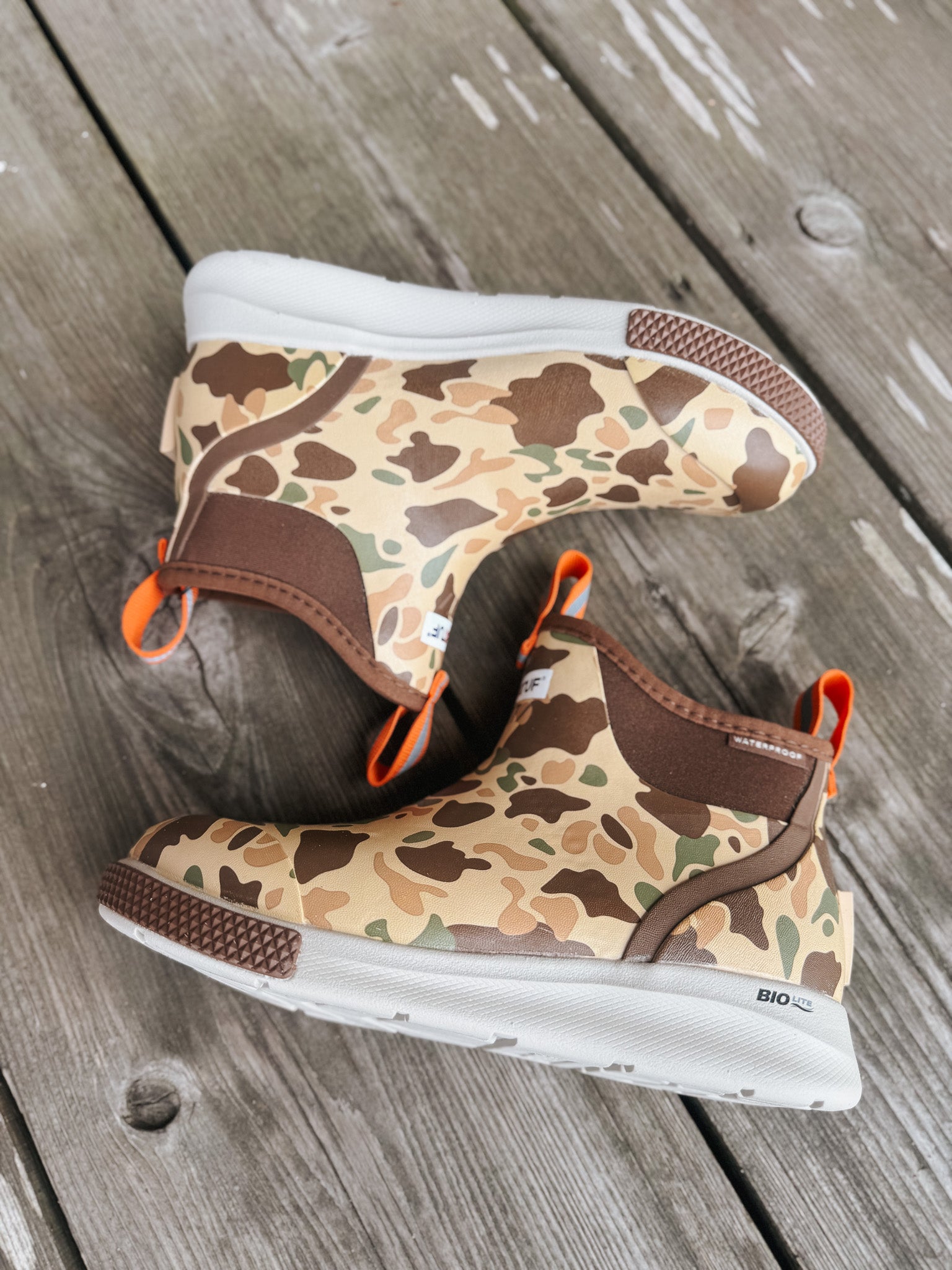 Women's XTRATUF Ankle Deck Boot Sport in Duck Camo