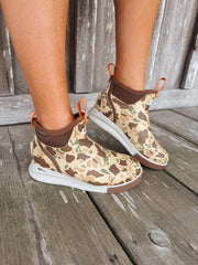 Women's XTRATUF Ankle Deck Boot Sport in Duck Camo