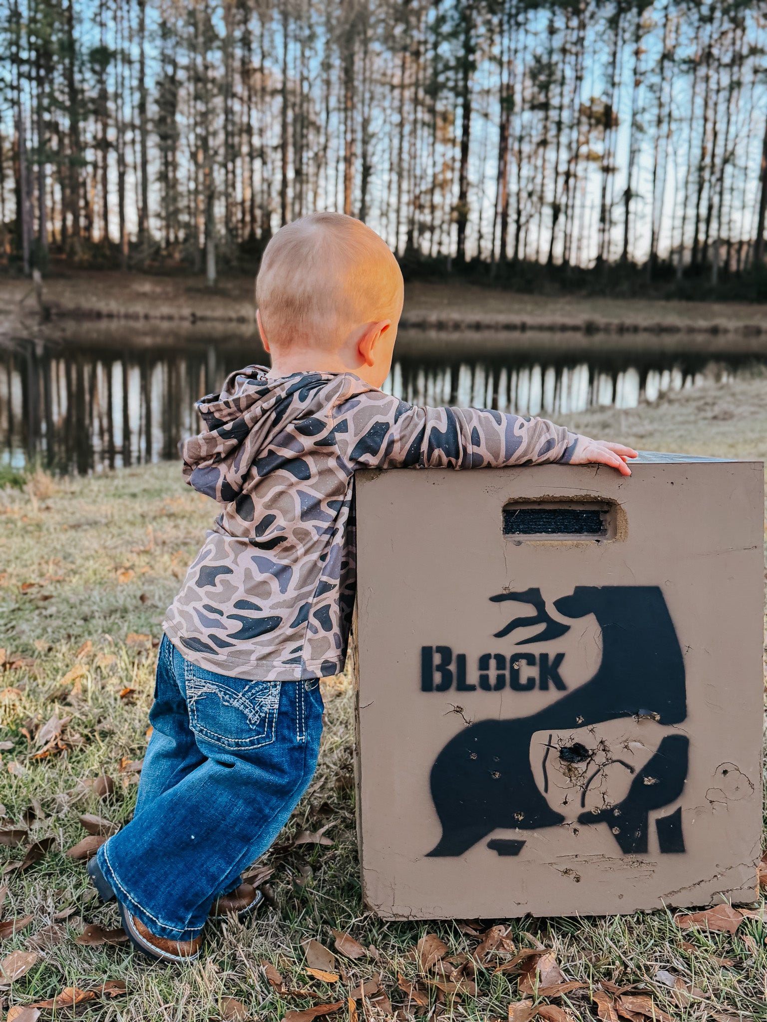 Youth Burlebo Performance Hoodie - Gauge Camo