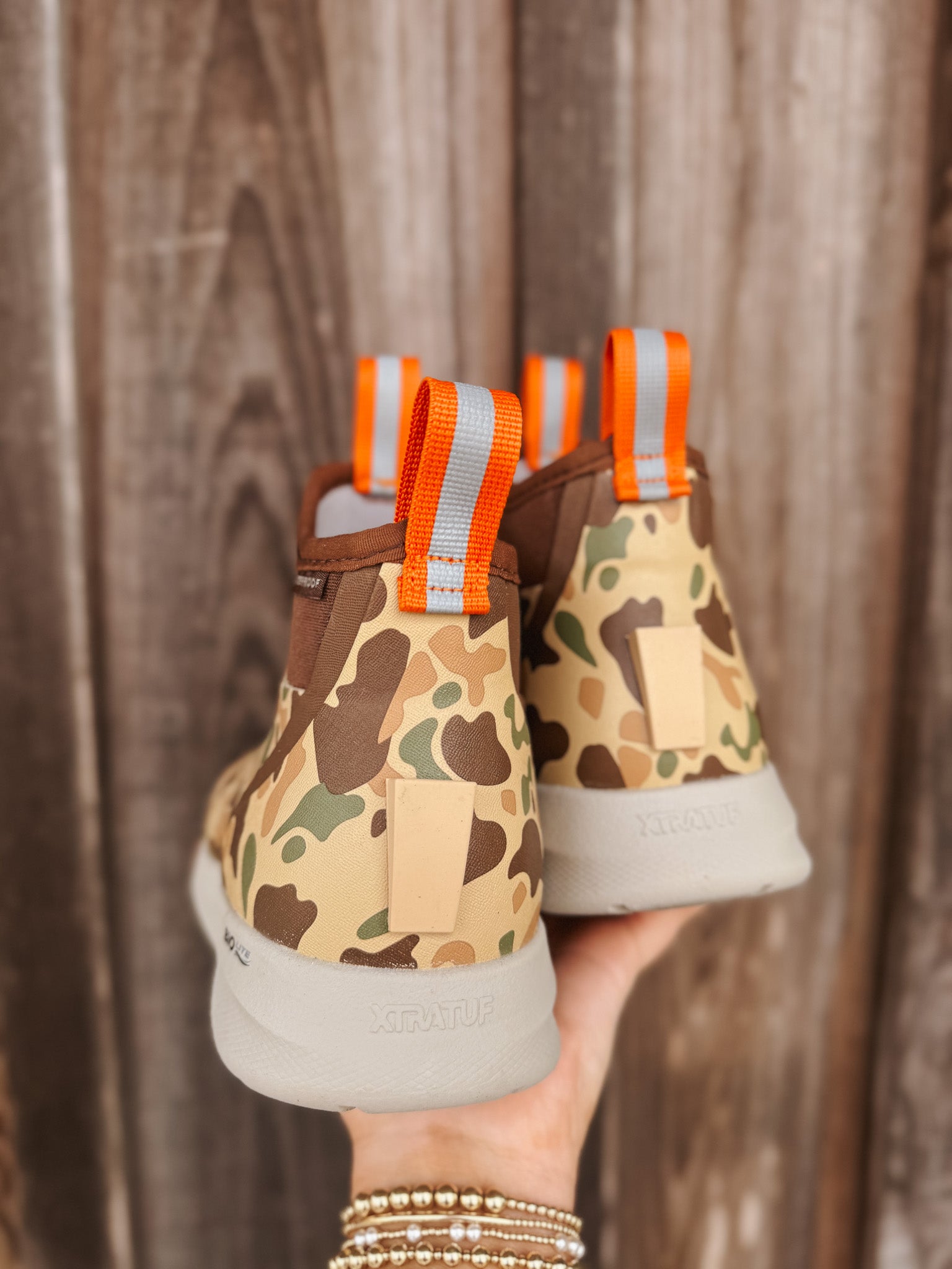 Women's XTRATUF Ankle Deck Boot Sport in Duck Camo