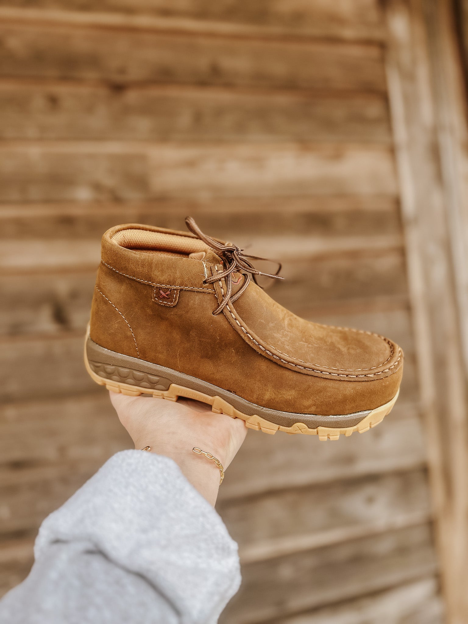 マコッティー WOMEN'S TWISTED X COMPOSITE TOE WORK CHUKKA DRIVING MOC – Boot Country