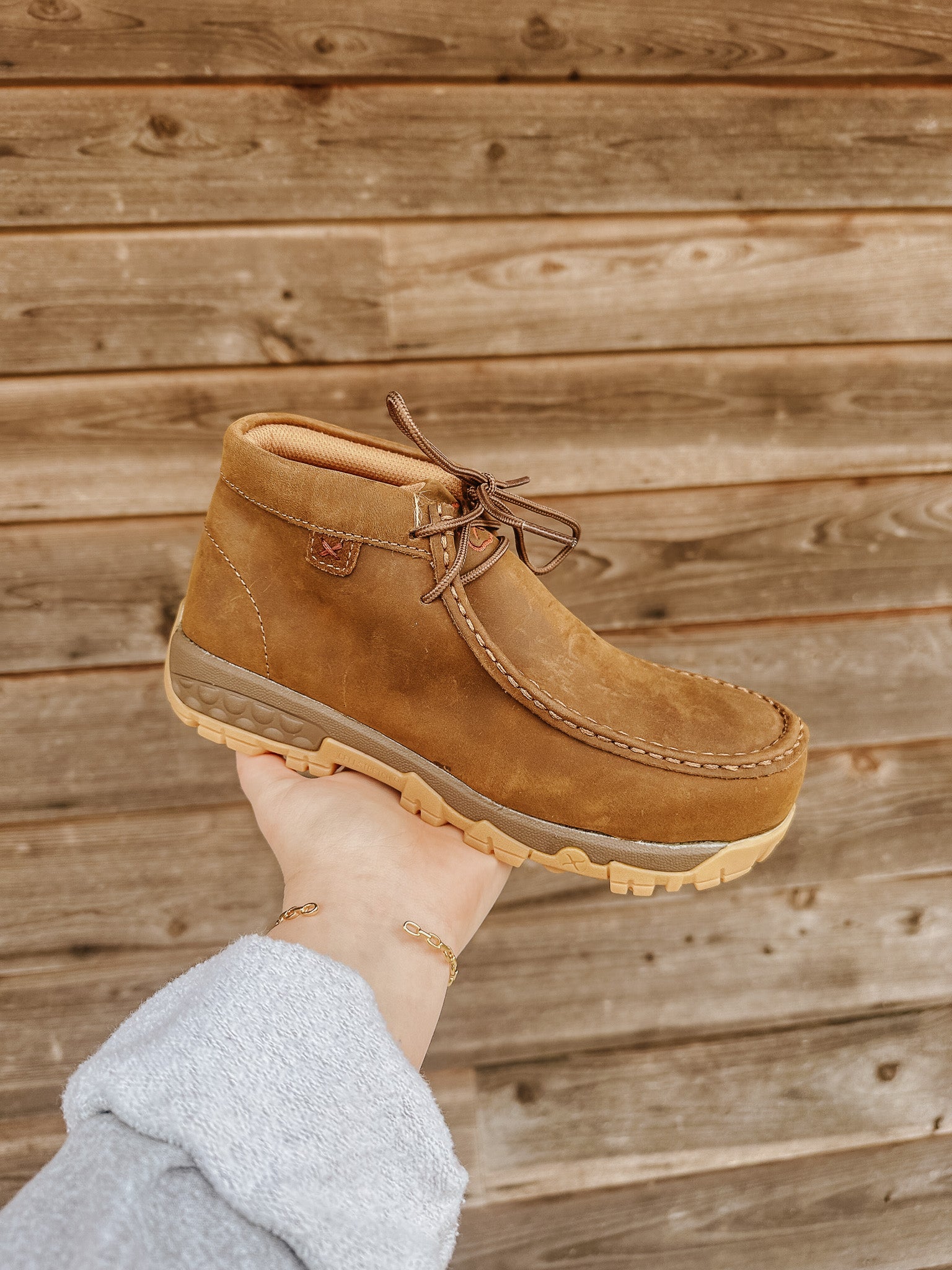 WOMEN'S TWISTED X COMPOSITE TOE WORK CHUKKA DRIVING MOC