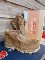 WOMEN'S TWISTED X COMPOSITE TOE WORK CHUKKA DRIVING MOC
