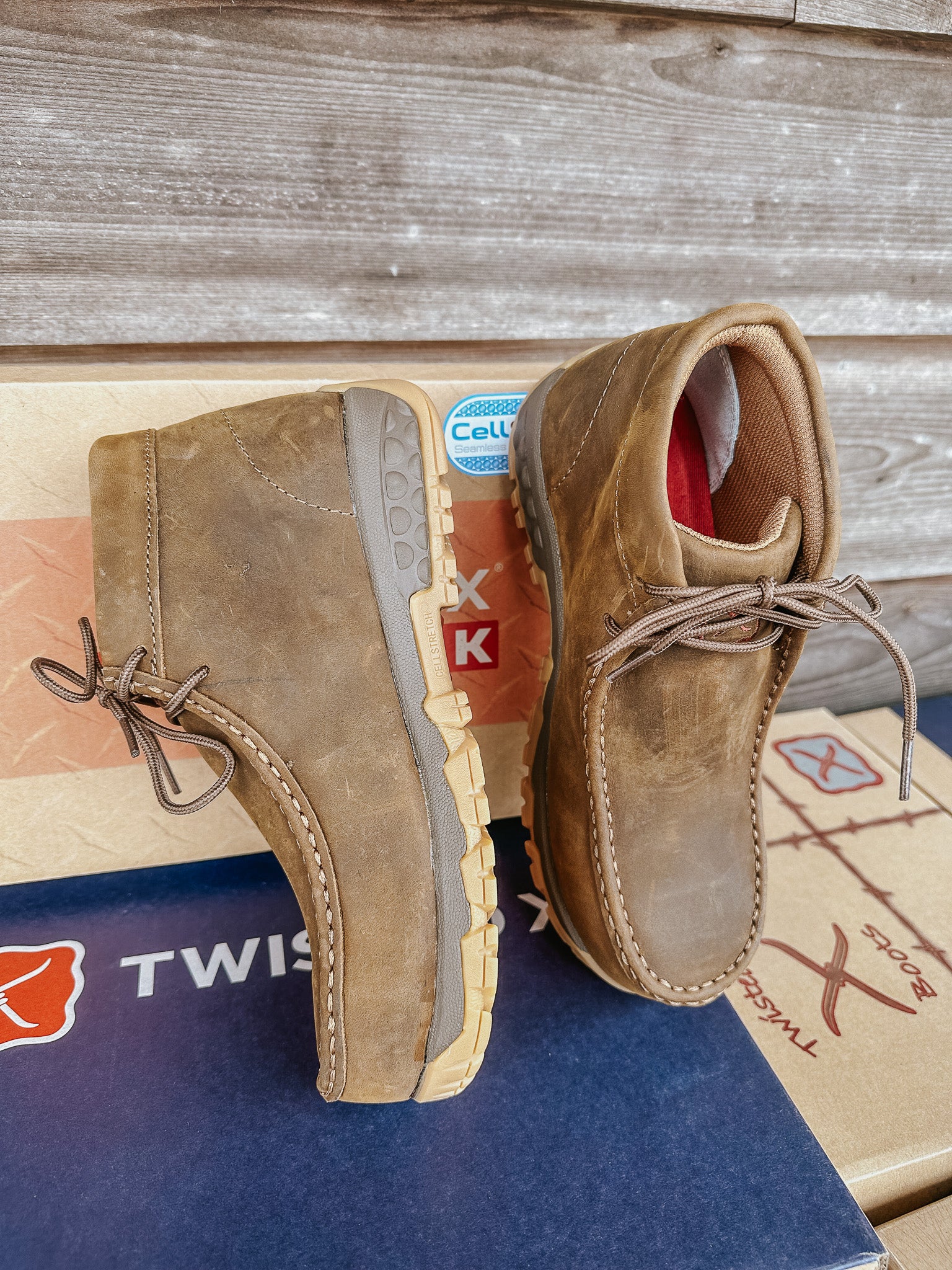 WOMEN'S TWISTED X COMPOSITE TOE WORK CHUKKA DRIVING MOC – Boot Country