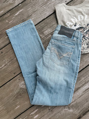 MEN’S ROCK & ROLL SLIM FIT STRAIGHT BOOT LIGHT VINTAGE JEANS