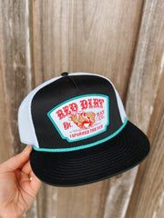 Youth Red Dirt Hat Co. Mutton Bustin' Cap in Black