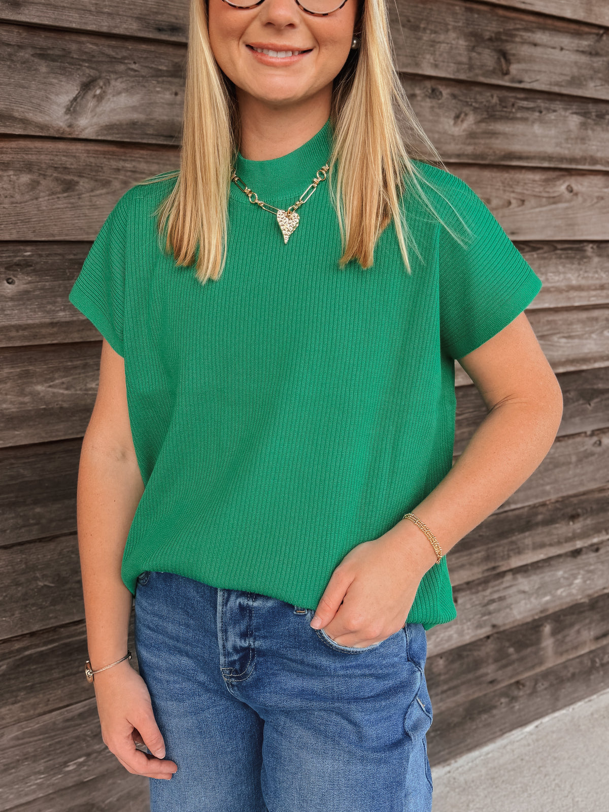 Cool & Classic Sweater in Kelly Green