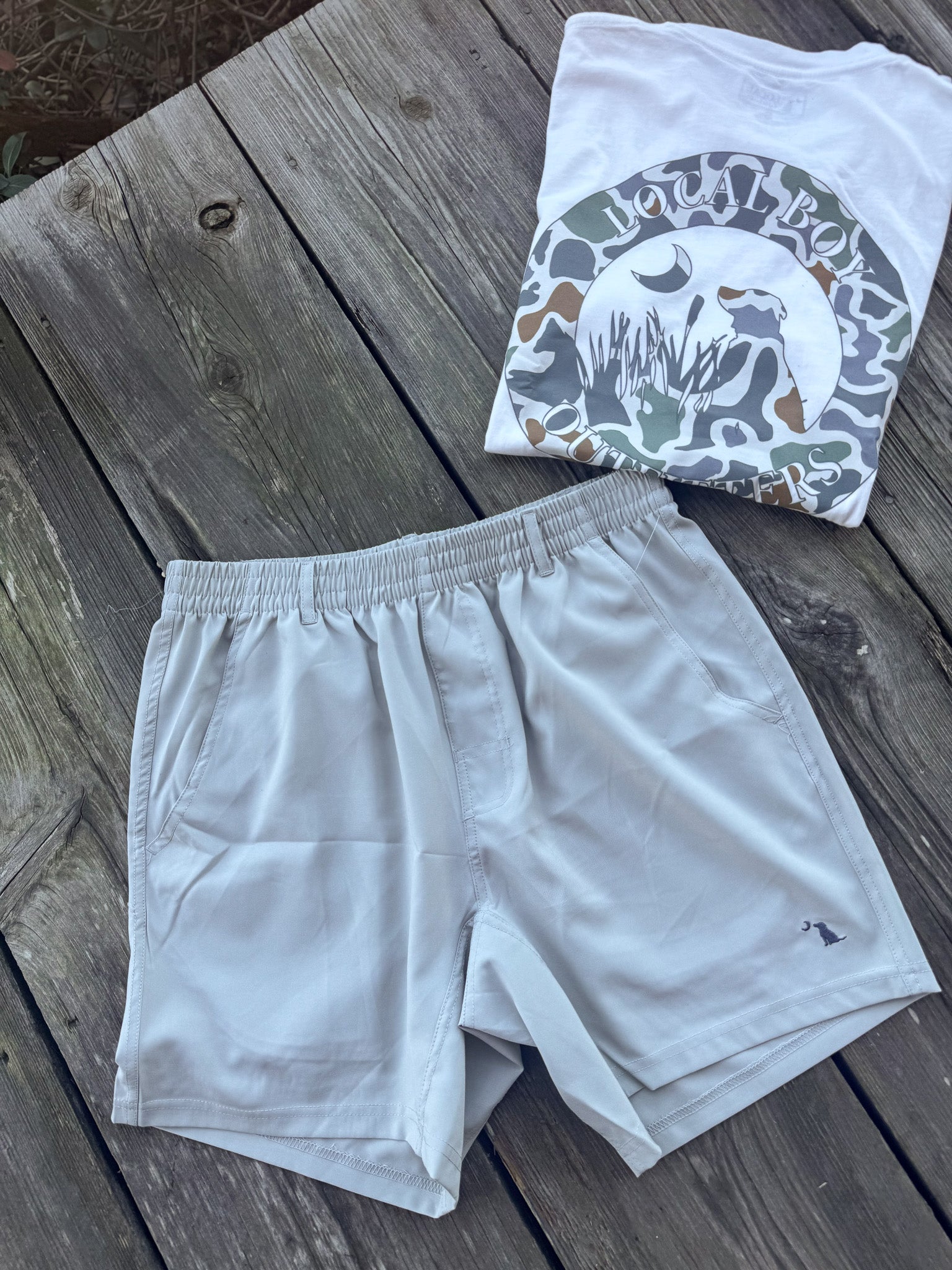 Men's Local Boy Outfitters Volley Short in Cool Grey