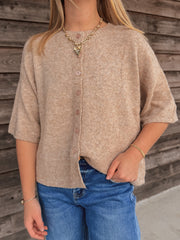 Down to Earth Mocha Cardigan