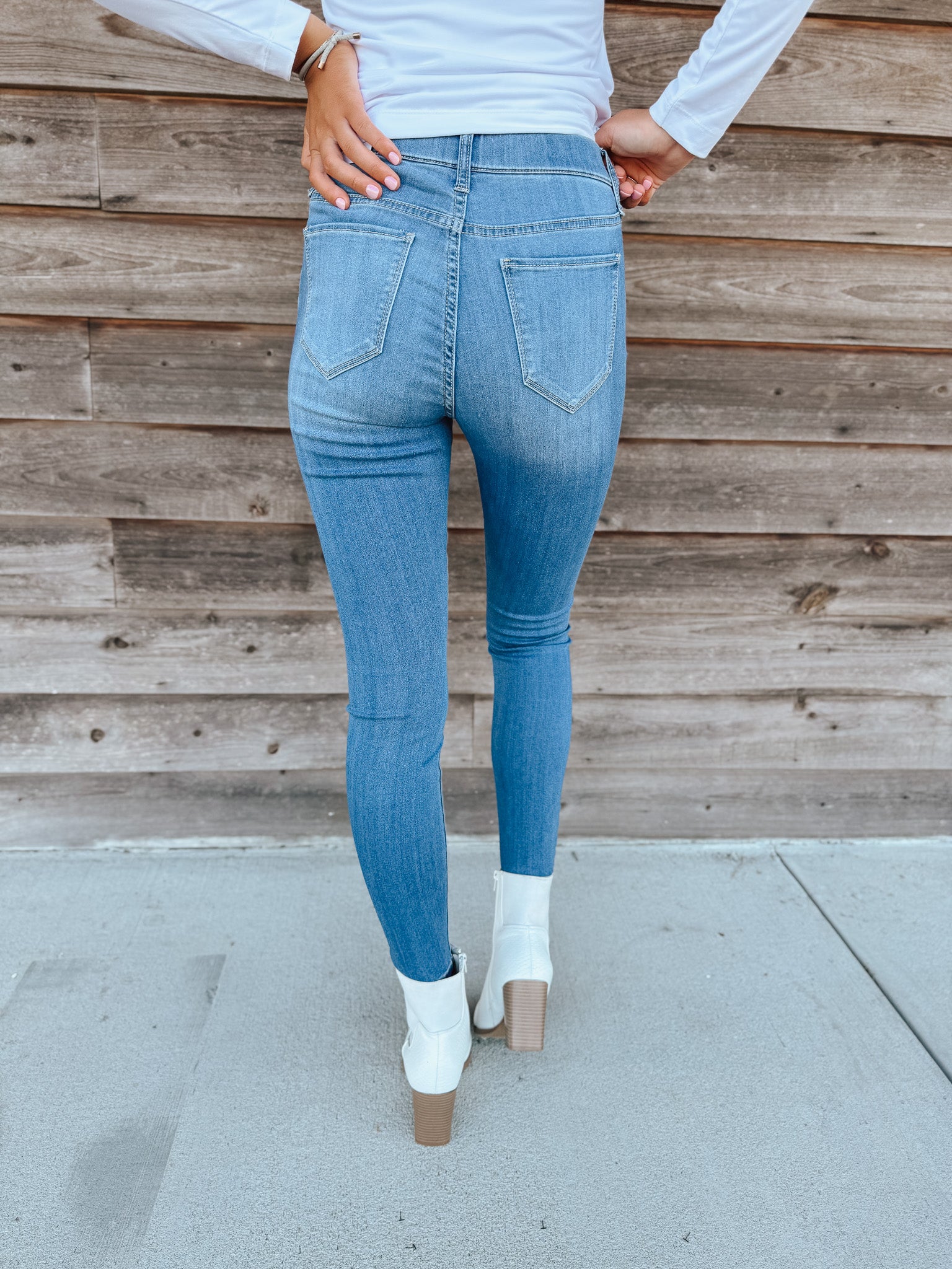 The Stella Pull On Skinny Jeans