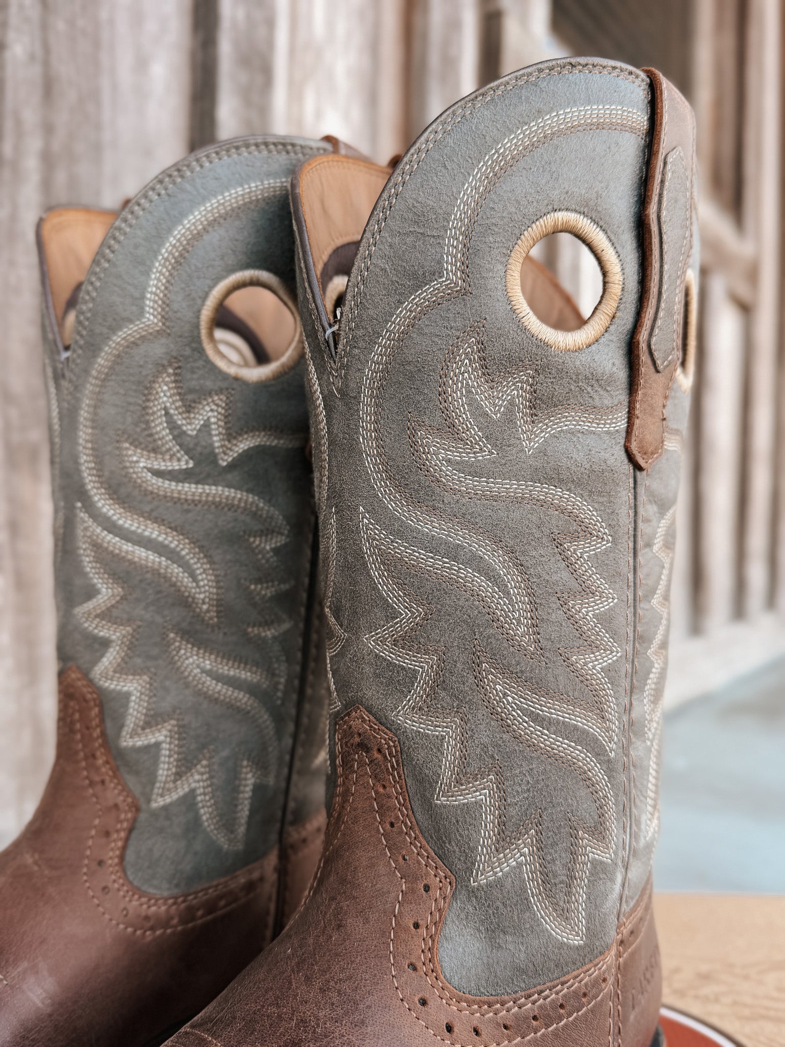 Laredo Men's Dyers Wide Square Toe Cowboy Boot
