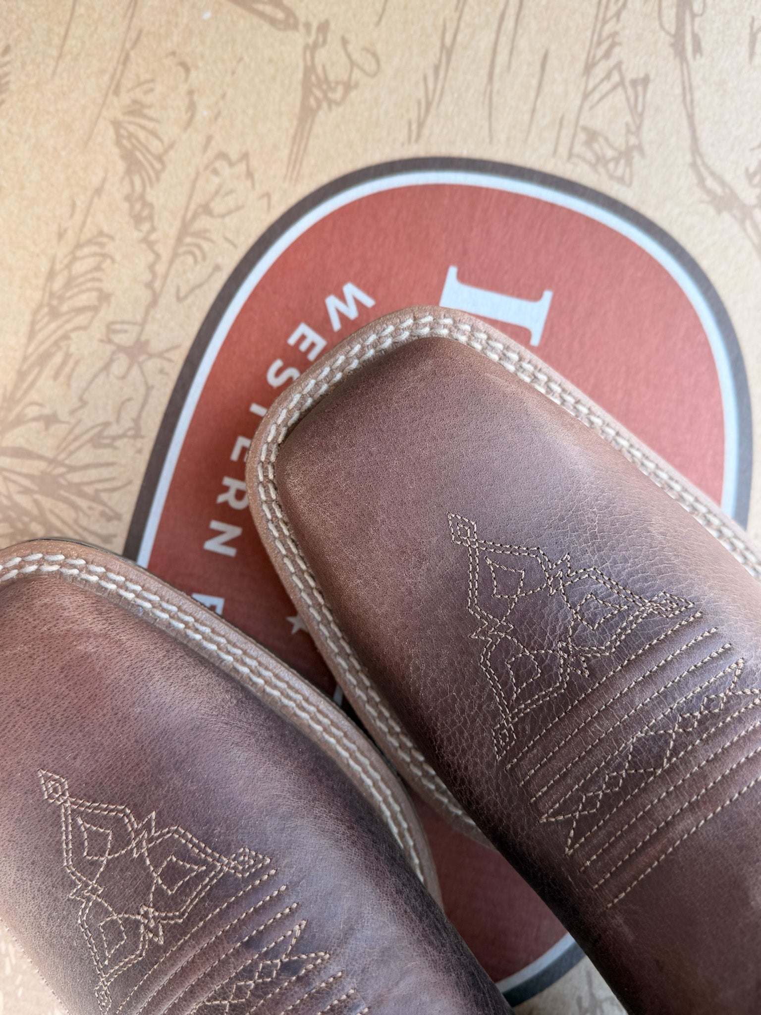 Laredo Men's Dyers Wide Square Toe Cowboy Boot
